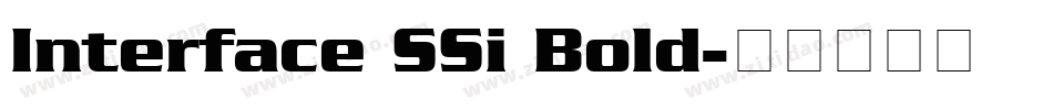 Interface SSi Bold字体转换
